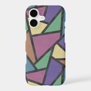 Muted rainbow colors mosaic pattern