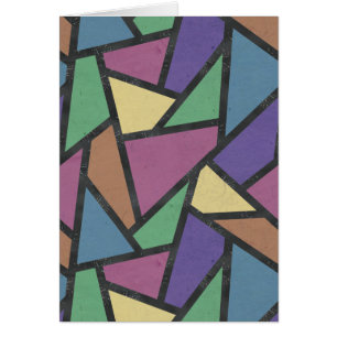 Muted rainbow colours mosaic pattern