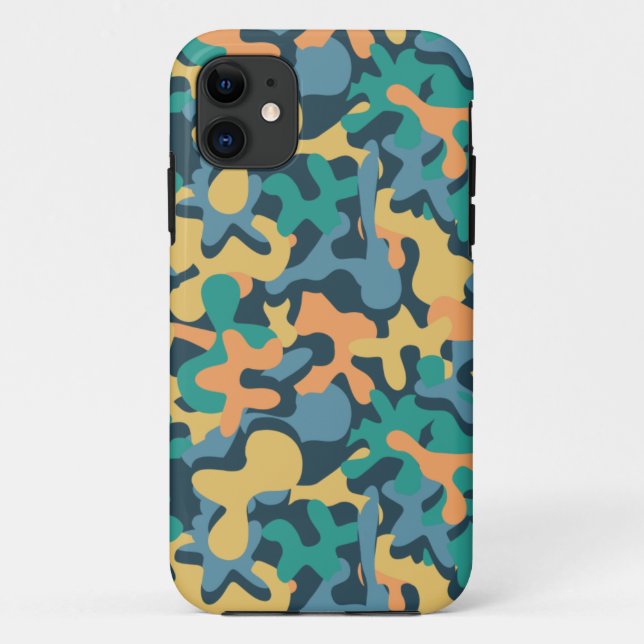 Muted Rainbow Signature Camo Case-Mate iPhone Case (Back)