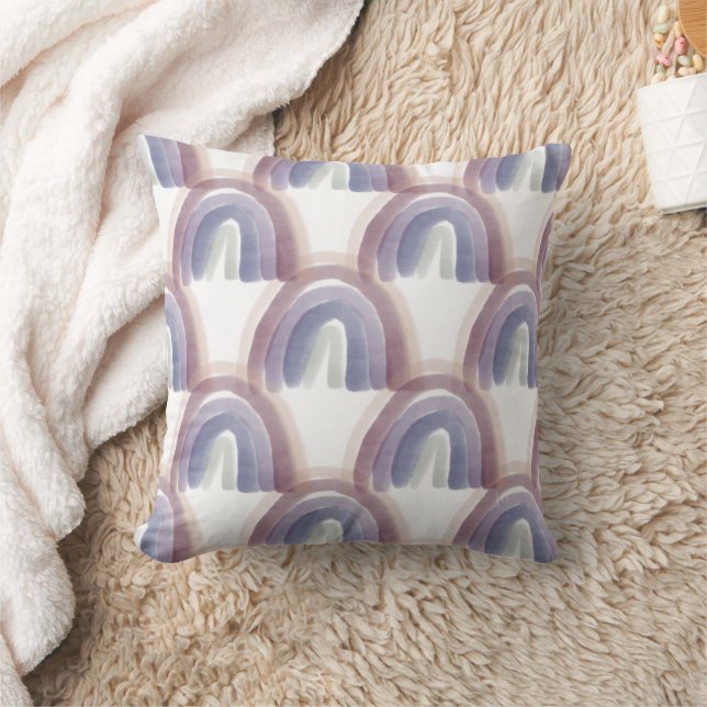 Muted Rainbow Signature Outdoor Pillow (Blanket)
