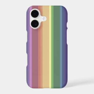Muted rainbow stripes