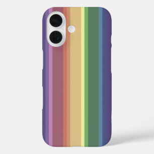 Muted rainbow stripes Case-Mate iPhone case