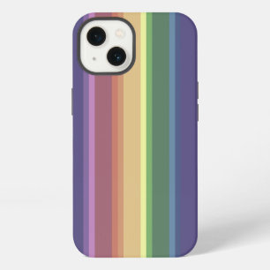 Muted rainbow stripes Case-Mate iPhone case