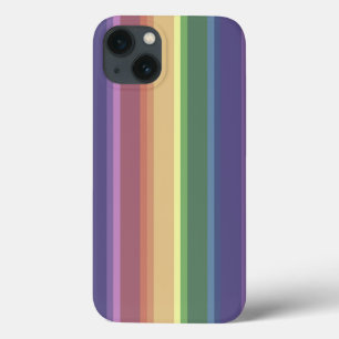 Muted rainbow stripes Case-Mate iPhone case