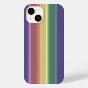 Muted rainbow stripes Case-Mate iPhone case
