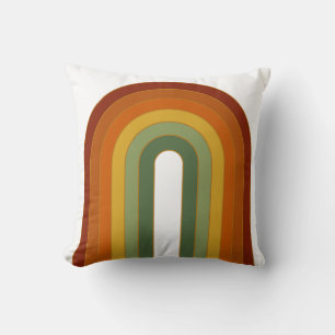 Muted Retro Rainbow Cushion