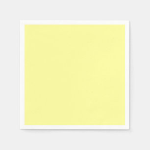Muted Solid Light Yellow Napkin