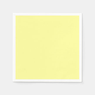 Muted Solid Light Yellow Napkin
