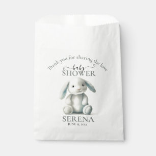 Muted Stuffed Bunny BABY SHOWER Favour Bags