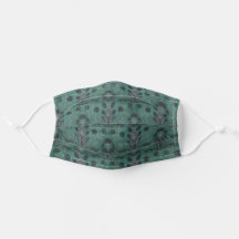 Muted Teals with Grays Abstract Design for Fall