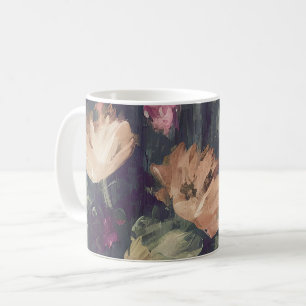 Muted tones vintage floral  coffee mug