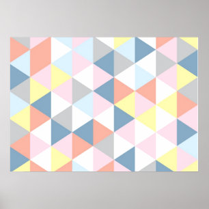 Muted Triangle Poster