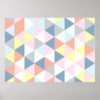 Muted Triangle Poster