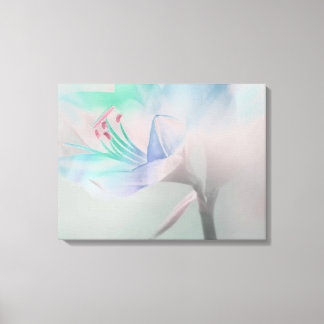Muted Veiled Flower Canvas Art