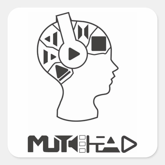 MuteHead Sticker (Front)