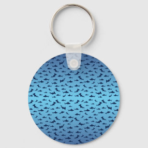 Mutilple Hammer Head Sharks Key Ring