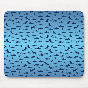 Mutilple Hammer Head Sharks Mouse Mat