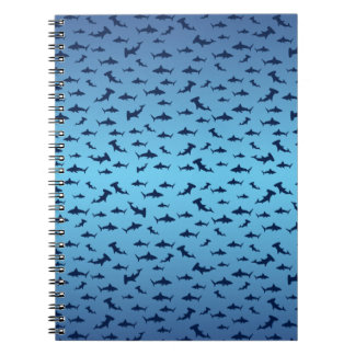 Mutilple Hammer Head Sharks Notebook