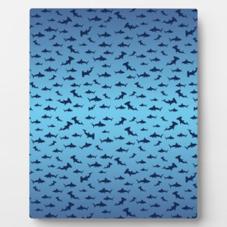 Mutilple Hammer Head Sharks Plaque
