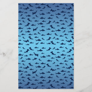 Mutilple Hammer Head Sharks Stationery