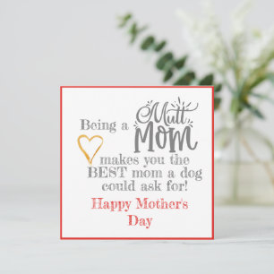 Mutt Mum Mother's Day Card