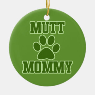 Mutt Mummy Ceramic Tree Decoration