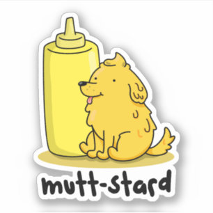 Mutt-stard Funny Doggy Mustard Pun