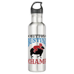 Mutton Busting Champ Sheep Riding 710 Ml Water Bottle