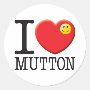 Mutton Classic Round Sticker