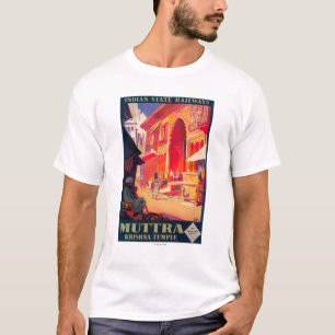 Muttra Krishna Temple Travel Poster T-Shirt