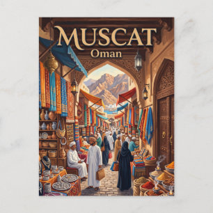 Muttrah Souq Muscat Oman Postcard
