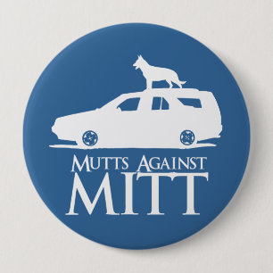 Mutts Against Mitt Romney.png 10 Cm Round Badge
