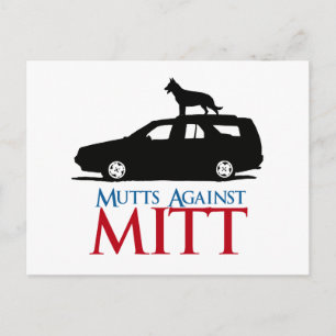 Mutts Against Mitt Romney.png Postcard