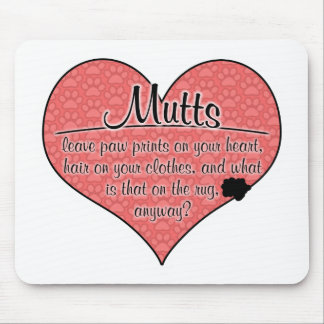 Mutts Paw Prints Dog Humour Mouse Mat