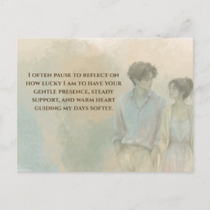 Mutual Gratitude Love Quote Postcard Gentle Pres