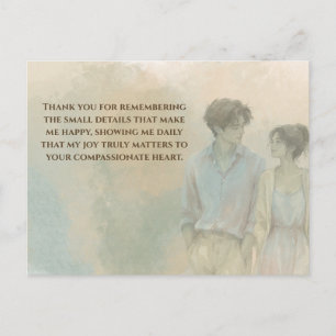 Mutual Gratitude Love Quote Postcard Gentle Pres