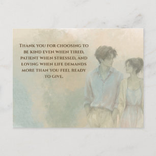Mutual Gratitude Love Quote Postcard Gentle Pres