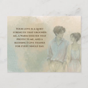 Mutual Gratitude Love Quote Postcard Gentle Pres