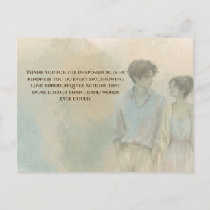 Mutual Gratitude Love Quote Postcard Gentle Pres