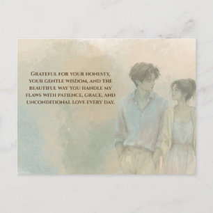 Mutual Gratitude Love Quote Postcard Gentle Pres