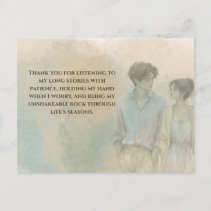 Mutual Gratitude Love Quote Postcard Gentle Pres