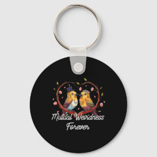 Mutual Weirdness Forever Wedding Nerd Bride And Gr Key Ring