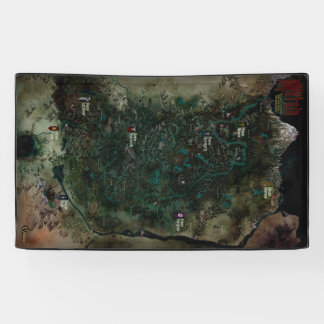 Mütvia, 3'x5' Vinyl Map Banner
