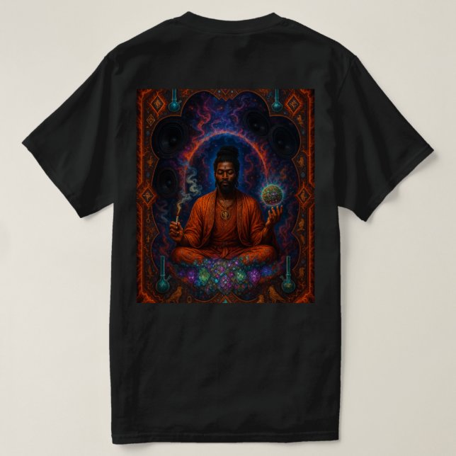 muur peace meditation T-shirt  (Design Back)