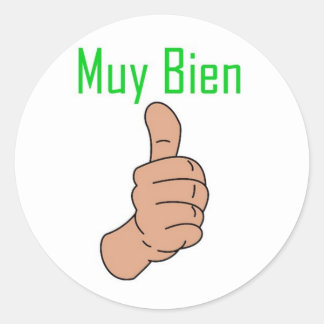 Muy Bien Classic Round Sticker