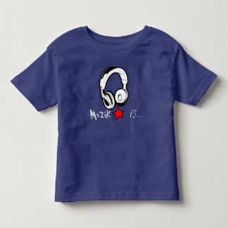 MuZiK is... Toddler TShirt with headphone and star
