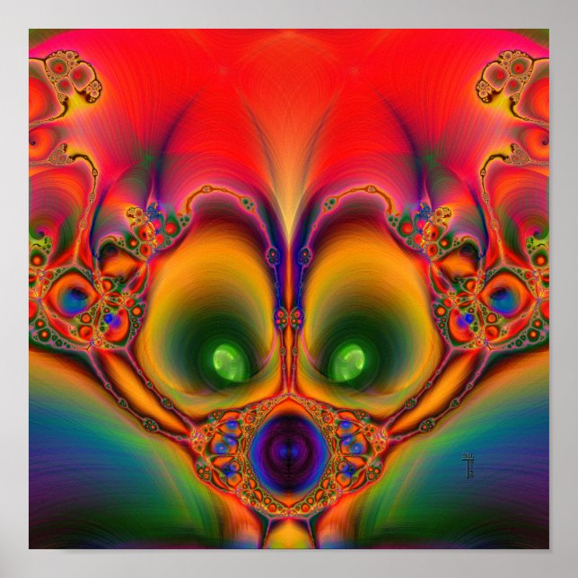 Muzzled  (12" x 12") Art Print Poster (Front)