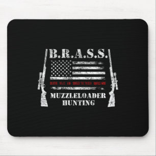 Muzzleloader Accessories Rifles Usa Flag Deer Fire Mouse Mat