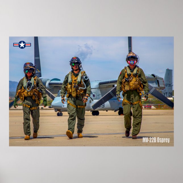 MV-22B OSPREY CREW POSTER (Front)