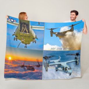MV-22B OSPREY FLEECE BLANKET